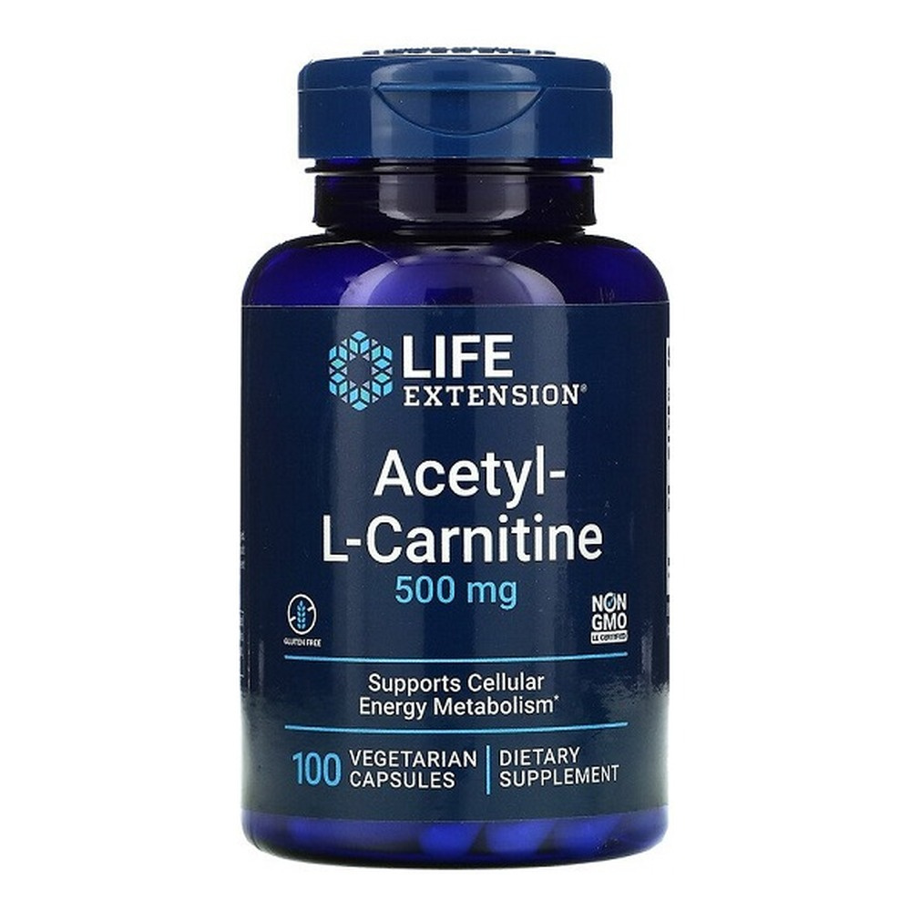 Acetyl-L-Carnitine, 500mg - 100 vcaps