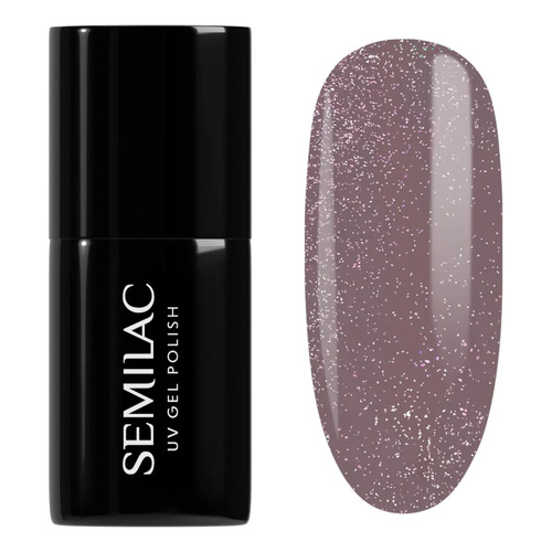 Semilac Shimmer Dust UV/LED Shimmer Dust Soak Off Hybrid Gel Nail Polish - 322 Shimmer Dust Brown 7ml