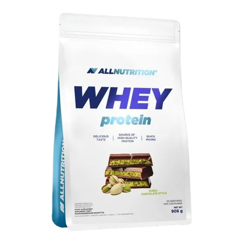 Allnutrition Whey Protein Koncentrat Białka Serwatkowego Czekolada Dubajska 908g