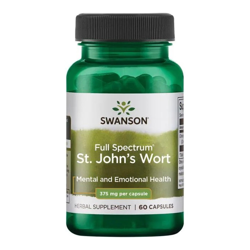 Swanson St. John's Wort 375mg Dziurawiec Zwyczajny 60 Kapsułek