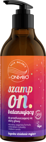 OnlyBio Hair Balance Szampon Balansujący do Przetłuszczającej Się Skóry Głowy 400ml