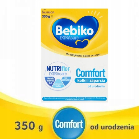 Bebiko NutriFlor 1 Extra Care Comfort dla Niemowląt na Kolki i Zaparcia od Urodzenia 350g