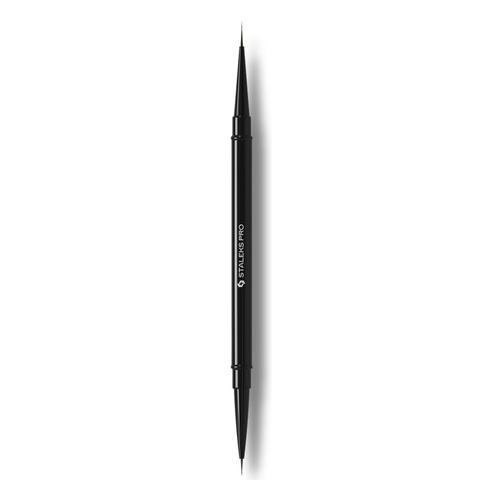 Staleks Pro Expert Double-Ended Liner Brush 7 mm / 10 mm Precision Nail Art Tool 1pc