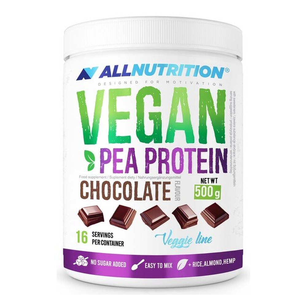 Allnutrition Vegan Pea High Protein with Chocolate Flavor no Added Sugar 500g