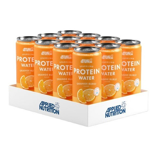 Applied Nutrition Woda Białkowa Gazowana Pomarańczowa Gotowy Napój Białkowy dla Nawodnienia 12 x 330ml