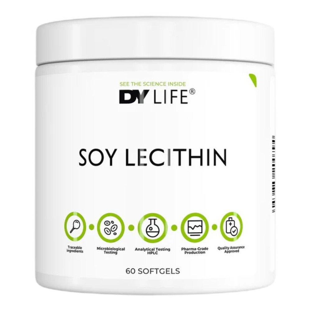Dorian Yates DY LIFE Lecytyna Sojowa 60 Kapsułek Miękkich