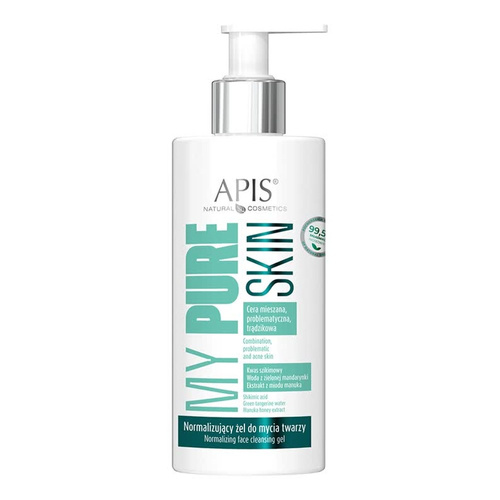 Apis My Pure Skin Cleanzing Wash Face Gel for Combination Problematic Acne Skin 300ml