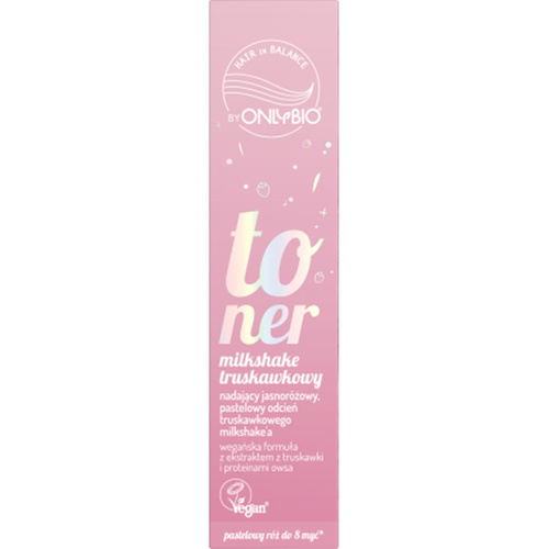 OnlyBio Hair in Balance Toner do Włosów Truskawkowy Milkshake 100ml