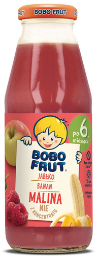 Bobo Frut Fruit Nectar Apple Banana Raspberry for Babies after 6 Months of Life 300ml Best Before 30.09.26