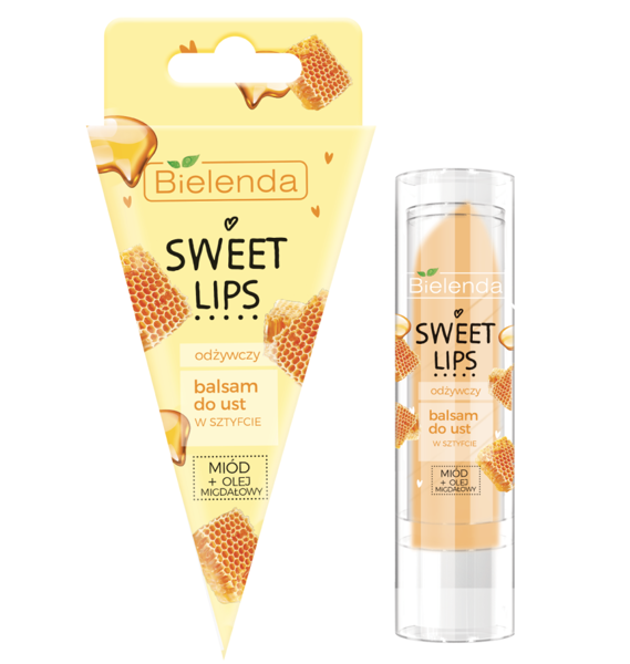 Bielenda Sweet Lips Nourishing Lip Balm Honey and Almond Oil 3.8 g