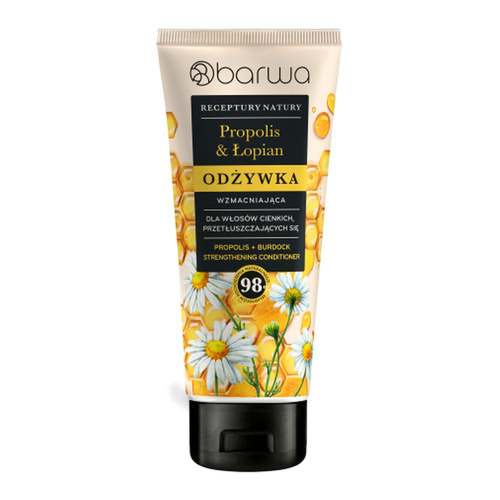 Barwa Receptury Natury Strengthening Conditioner Propolis Burdock for Thin and Oily Hair 200ml