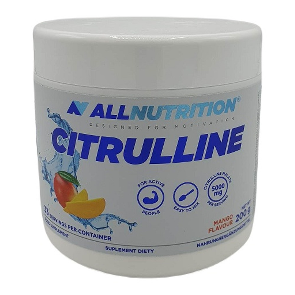 Allnutrition Citrulline Wspomaga Aktywny Trening Mango 200g