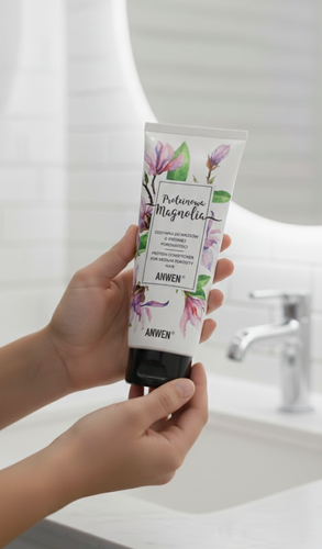 Anwen Proteinowa Magnolia Odbudowująca Odżywka do Włosów Średnioporowatych 200ml