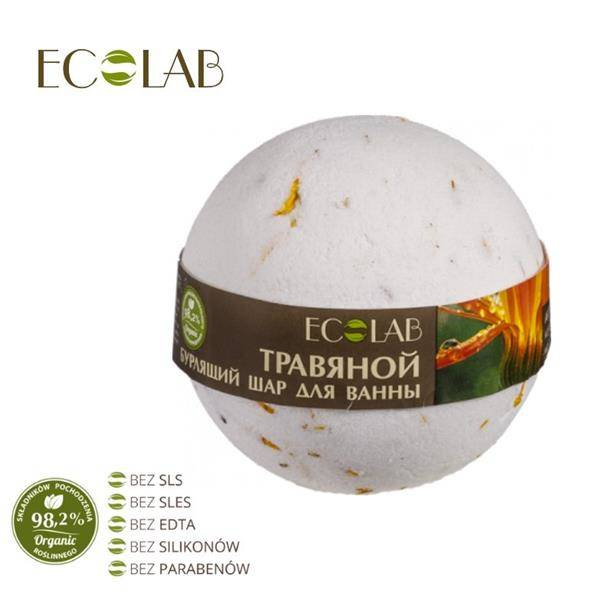 ECO LABORATORIE Bath Ball Natural Almond Oil Marigold Green Tea Extract 220g