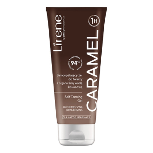 Lirene Perfect Tan Samoopalający Żel do Twarzy z Organiczną Wodą Kokosową Caramel 75ml