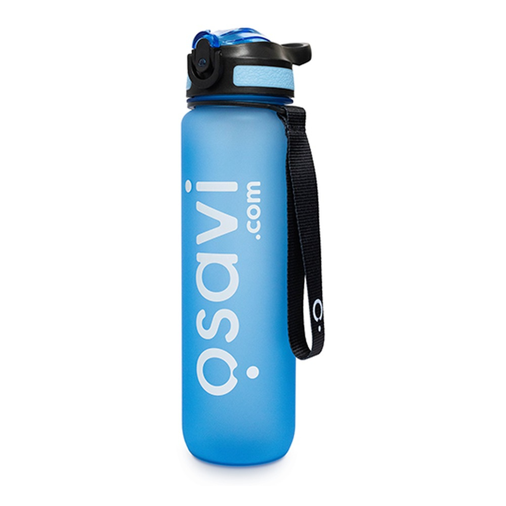 Osavi Bottle Bidon Butelka na Wodę ze Słomką Niebieska 1000ml