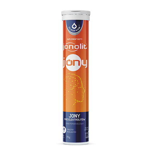 Oleofarm Jonolit Elektrolity Magnez + Potas + Sód + Chlorki 20 Tabletek Musujących