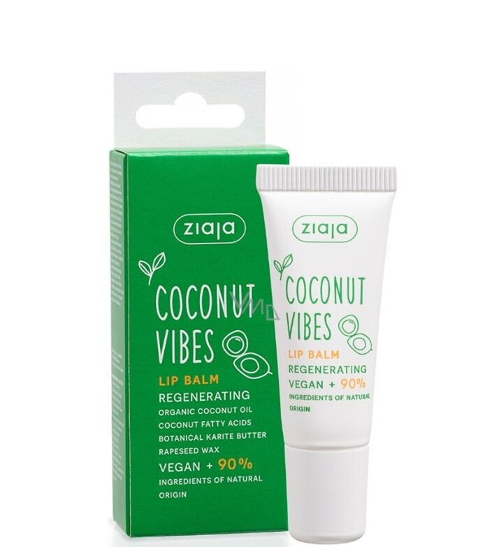Ziaja Coconut Vibes Odżywczy Balsam do Ust 10ml Best Before 31.12.25