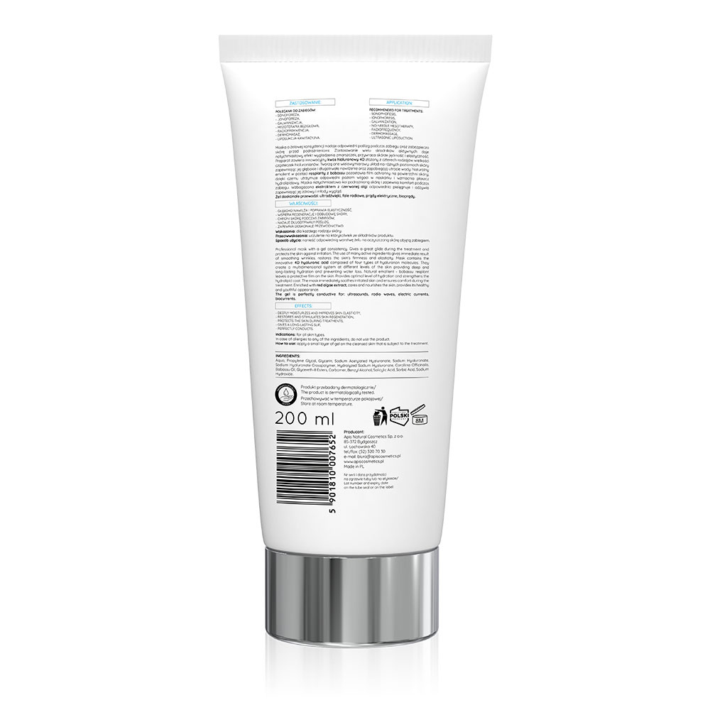 Apis Expert Med Care Moisturising Gel Mask with Red Algae and Hyaluronic Acid 200ml