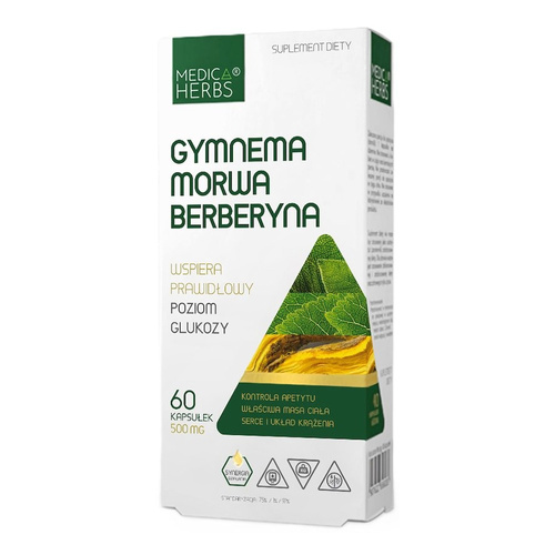 MEDICA HERBS Gymnema, Mulberry, Berberine 60 capsules