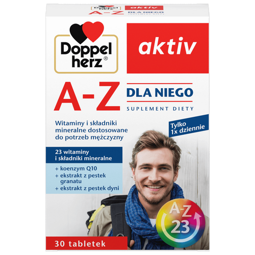 Doppelherz Aktiv A - Z dla Niego Witaminy i Minerały 30 Sztuk