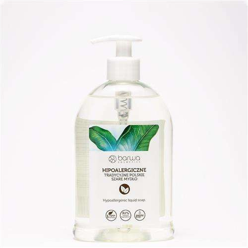 Barwa Hypoallergenic Traditional Polish Gray Soap for Sensitive Skin 500ml