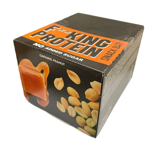 Allnutrition Fitking Protein Snack Bar Karmelowo Orzechowy Wysokobiałkowa Przekąska 24 x 40g