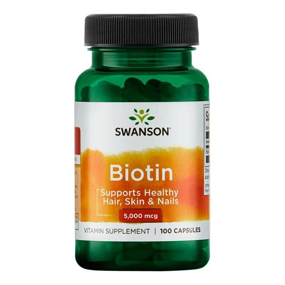 Swanson Biotin 5000mcg 100 Capsules