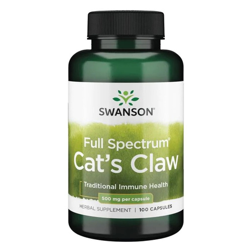 Swanson Cat's Claw 500mg Supports Immune System 100 Capsules