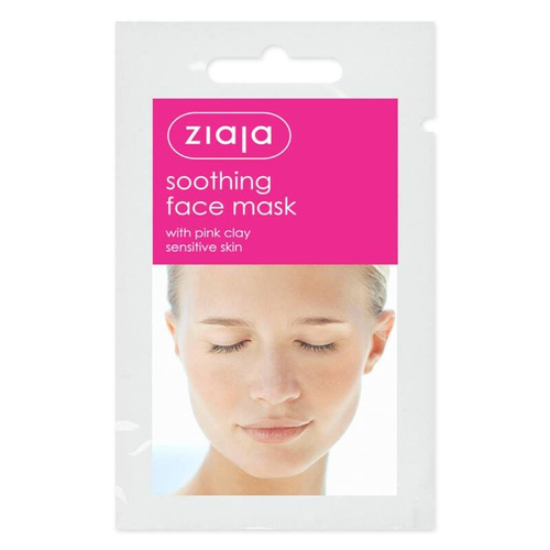 Ziaja Kojąca Maska z Glinką Różową dla Skóry Wrażliwej Vegan 7ml Best Before 30.11.26