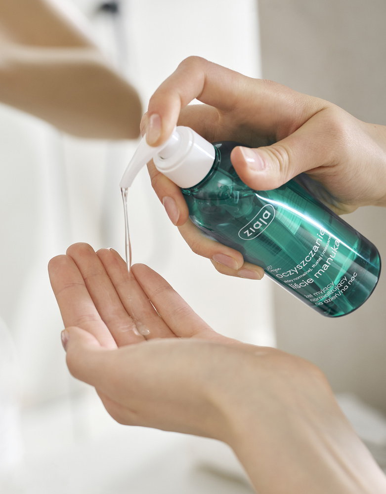 Ziaja Manuka Tree Normalizing Cleansing Gel for Combination and Oily Skin Day and Night Vegan 200ml