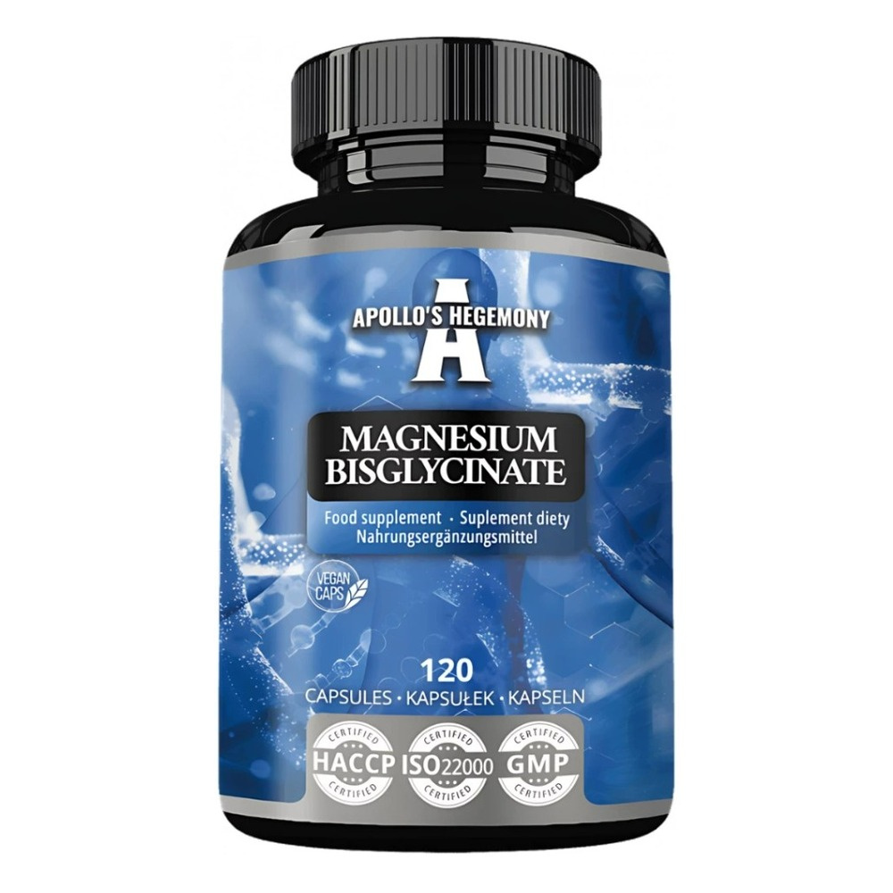 Apollo's Hegemony Bisglicynian Magnezu 120 Kapsułek