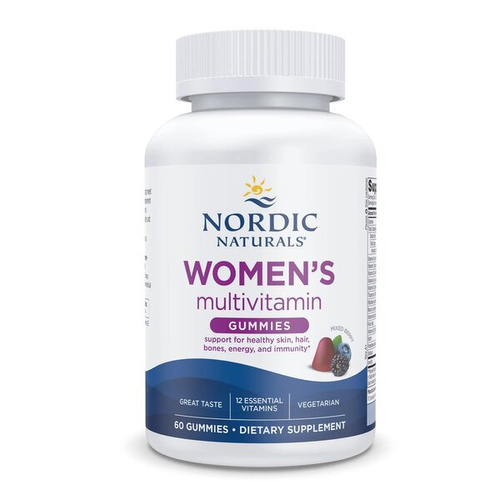 Nordic Naturals Multiwitamina dla Kobiet w Żelkach Mieszanka Owoców Leśnych 60 Żelków