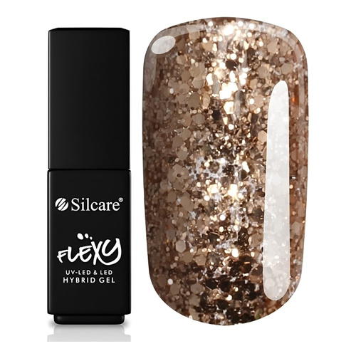 Silcare Flexy UV/LED Hybrid Nail Polish 163 Golden Cocoa 4.5g