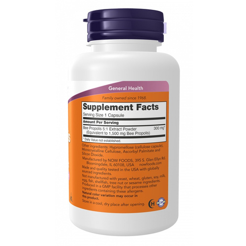 Now Foods Propolis 5:1 Extract 1500mg Propolis Supports Immunity 100 Capsules