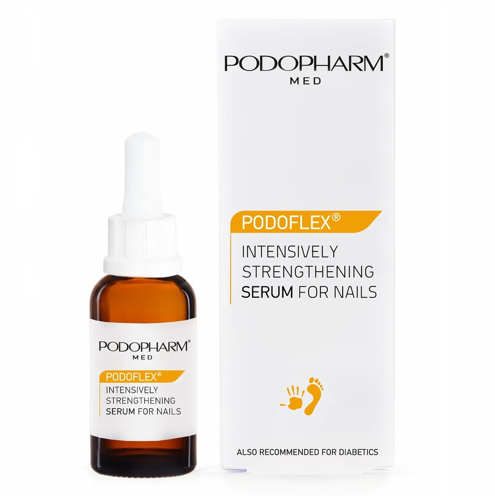 Podopharm Med Podoflex Intensywnie Wzmacniające Serum do Paznokci dla Skóry Wrażliwej i Skłonnej do Podrażnień 10ml