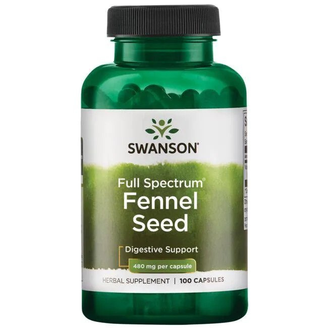 Swanson Full Spectrum Fennel Seed 480mg 100 Capsules