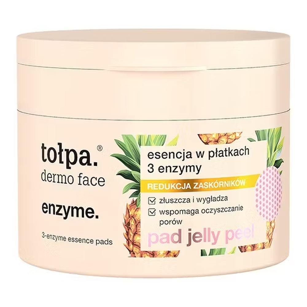 Tołpa dermo face enzyme. esencja w płatkach 3 enzymy, PAD jelly peel, 50 szt.