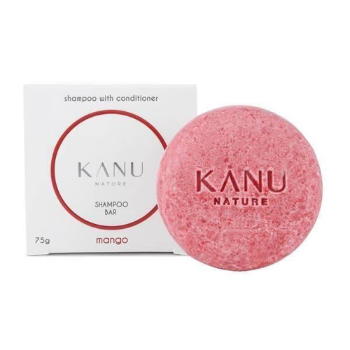 Kanu Nature Wegański Szampon z Odżywką w Kostce 2w1 z Mango w Pudełku 75g