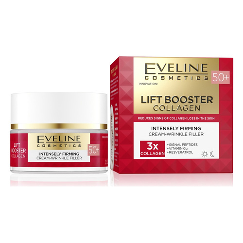 Eveline Lift Booster Collagen Strongly Firming Cream-Wrinkle Filler 50+ for Day and Night 50ml