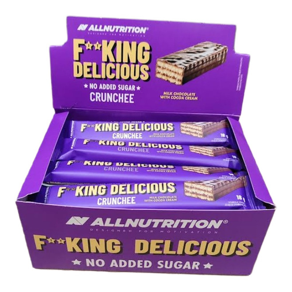 Allnutrition Fitking Delicious Crunchee, Milk Chocolate with Cocoa Cream 20 x 18g