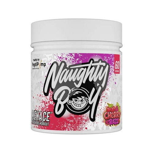 Naughty Boy Menace V2 Przedtreningówka o Smaku Wiśniowo-Malinowym Na Energię Pompę i Skupienie 420g