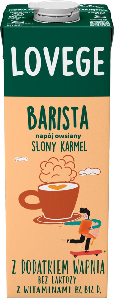 Sante Lovege Barista Napój Owsiany Słony Karmel 1l Best Before 26.02.26