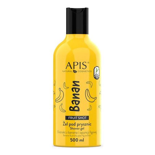 Apis Fruit Shot Shower Gel with Banana Extract for All Skin Types 500ml