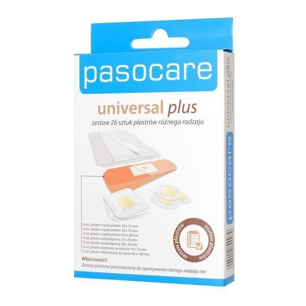 Pasocare Universal Plus, plastry, zestaw, 26szt