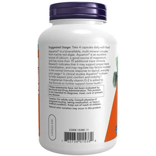 Now Foods Red Mineral Algae Wspomaga Funkcje Stawów 180 Kapsułek