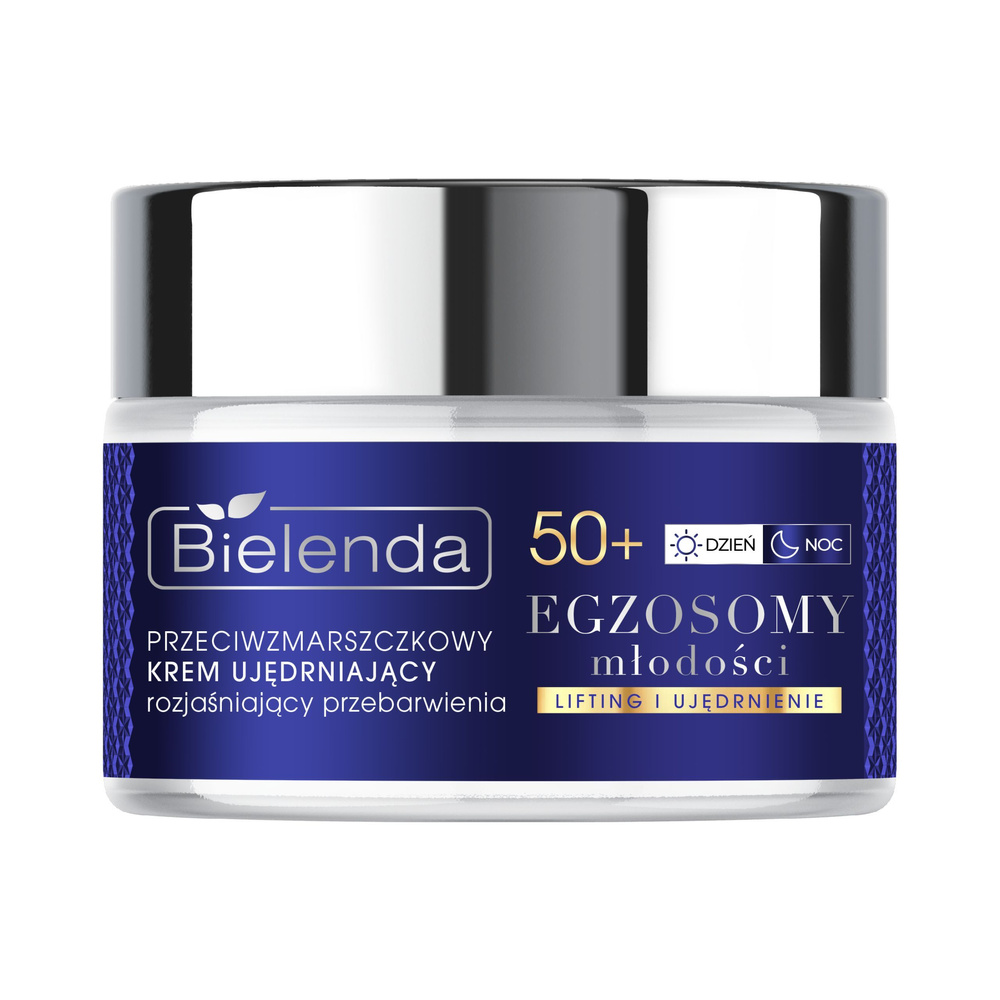 Bielenda Exosomes Of Youth Anti-Wrinkle Firming Cream Brightening Discoloration 50+ for Mature Skin Day and Night 50ml