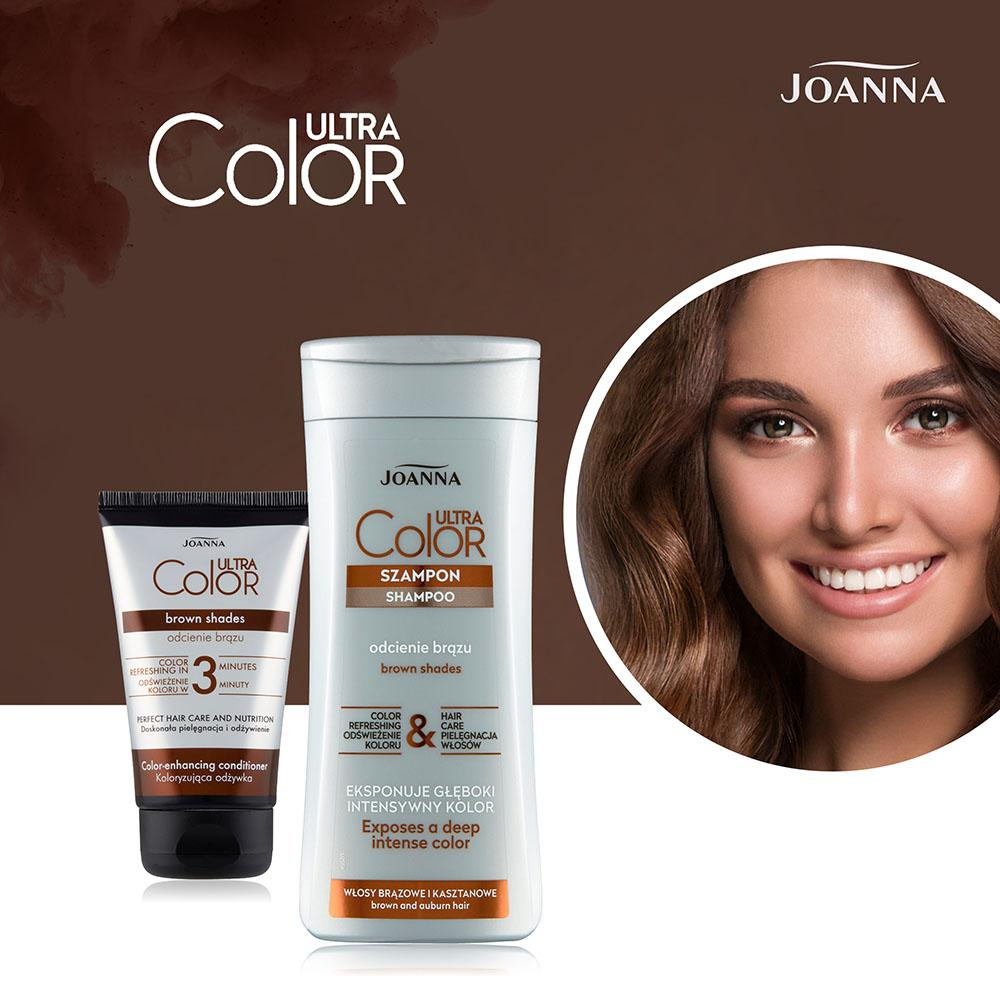 Joanna Ultra Color System Koloryzująca Odżywka do Włosów Odcienie Brązu 100ml