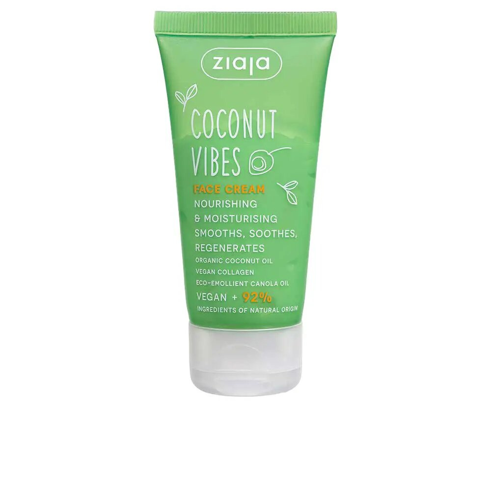 Ziaja Coconut Vibes Odżywczo-Nawilżający Krem do Twarzy dla Skóry Suchej 50ml