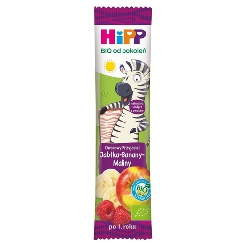Hipp Bio Fruit Friend Bar Apples Bananas Raspberries for Babies after 12 Months of Life 23g Best Before 08.12.26